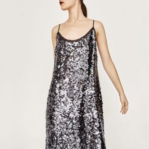 Zara Disco Forest Dress